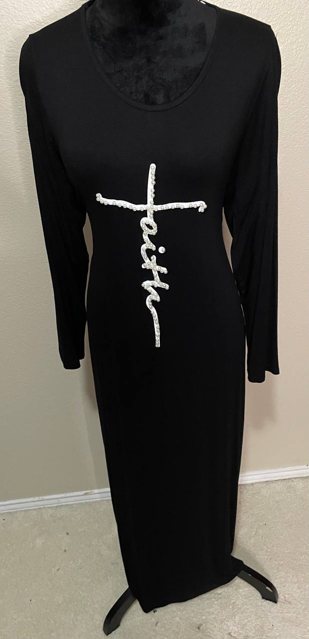 Black Faith Dress One Size Fits Most