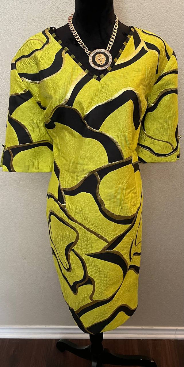 Lime green dress size 24