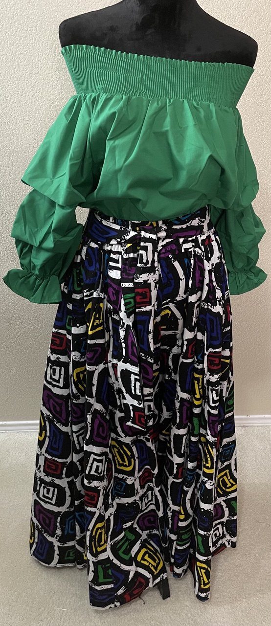 Multi color wide leg pants