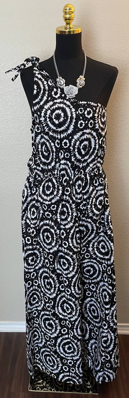 one shoulder jumpsuit one size fits most